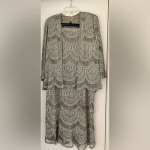 Damianou silk woven 3 piece dress